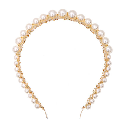 Flora Slim Faux Pearl Headband
