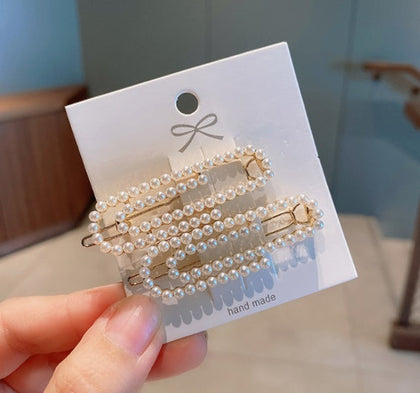 Pippa Faux Pearl Hair Clip Set