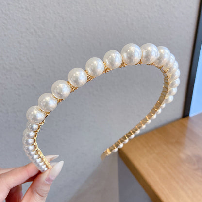 Flora pearl headband, statement style