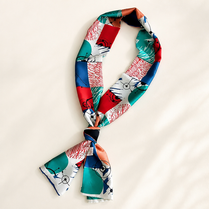 Coco Silk-Effect Neck Scarf