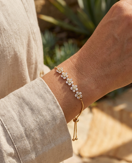 Stella Zircon Charm Bracelet