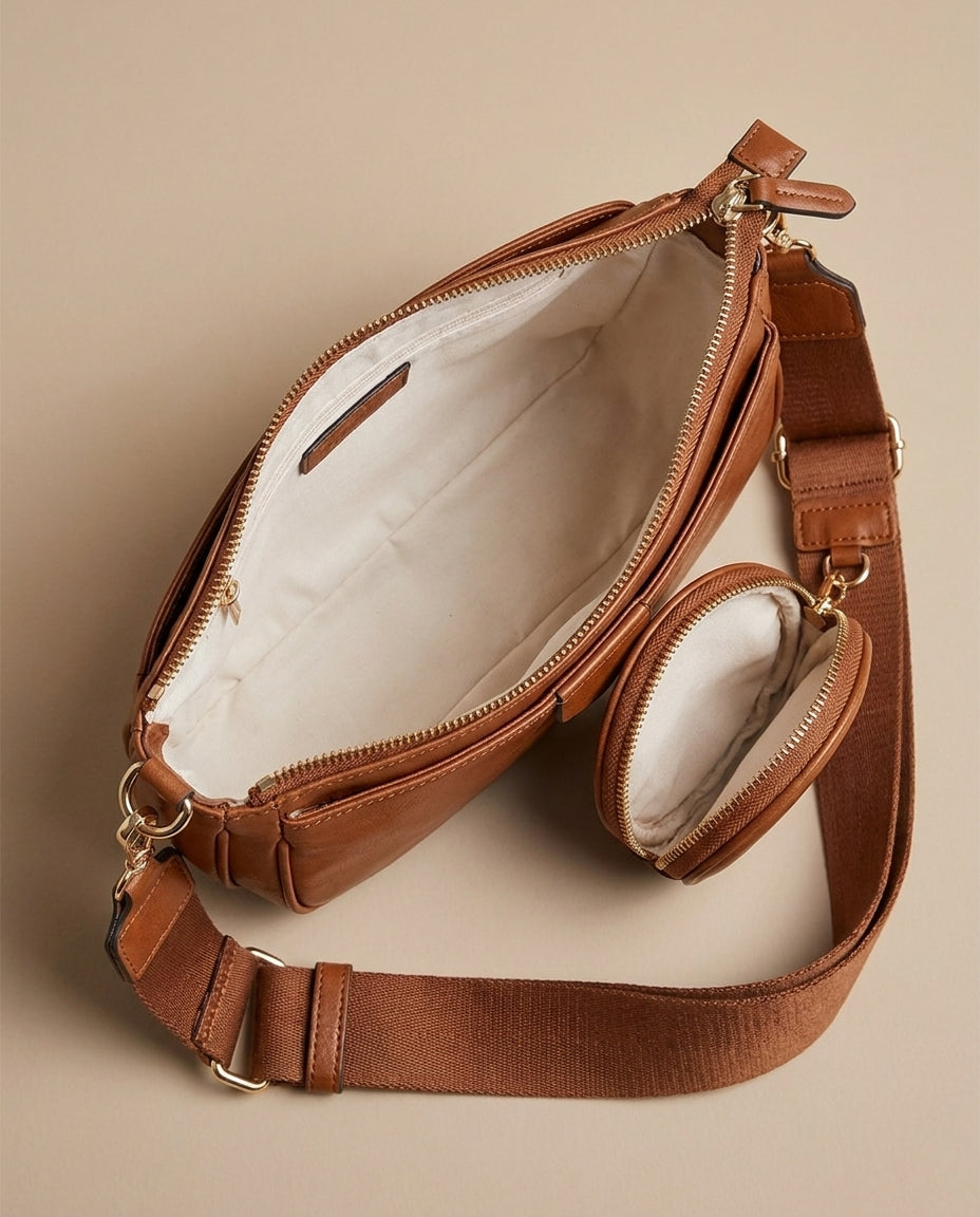 Georgia Two-Piece Bag Set interior - Lia Dora