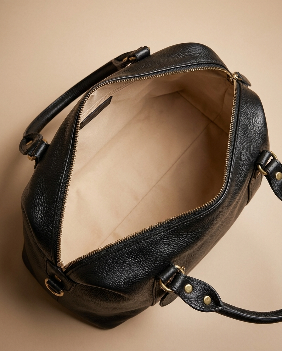 Nova Rivet Boston Bag interior - Lia Dora
