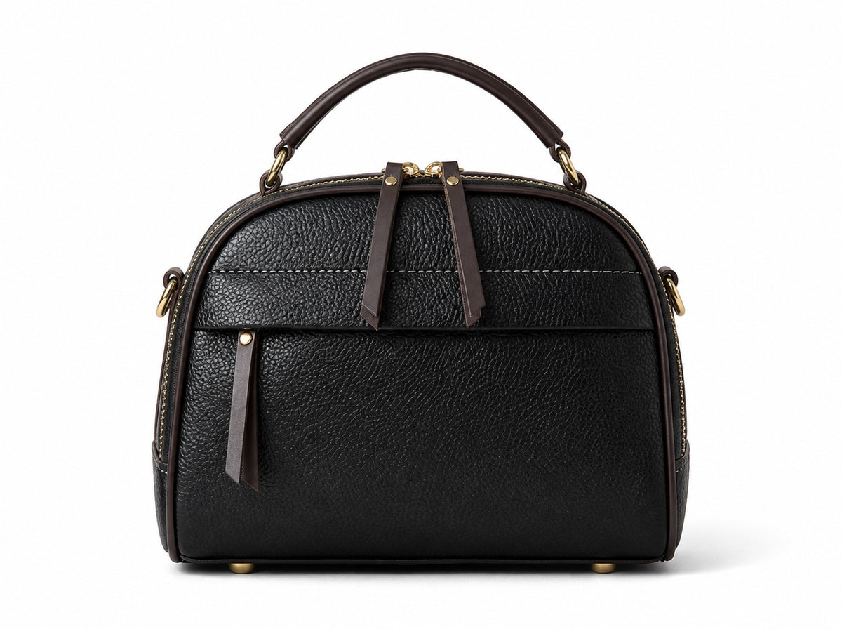 Juno top handle crossbody bag in Black