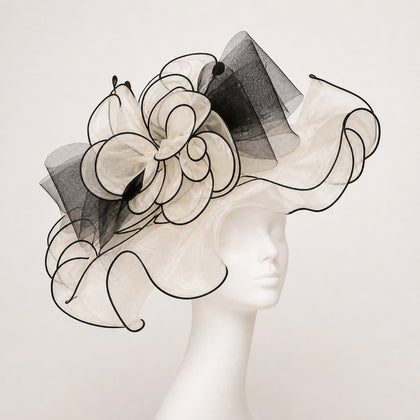 Margot Ruffled Organza Occasion Hat